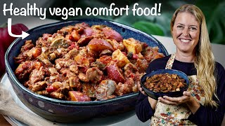 Healthy Vegan Hungarian Goulash 💪 oilfree  glutenfree  easy [upl. by Attaymik]