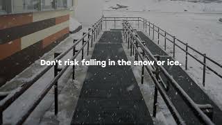 Reduce winterrelated slips amp falls claims at your facility as featured on The Weather Channel [upl. by Izy]