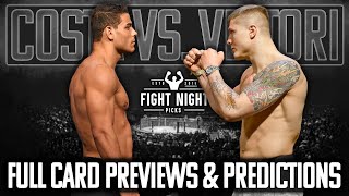 UFC Fight Night Costa vs Vettori Full Card Previews amp Predictions [upl. by Leong157]