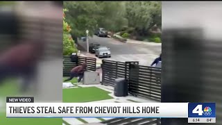 Thieves steal safe from Cheviot Hills home [upl. by Ylim846]