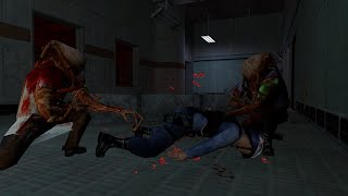 HALF LIFE 1 NPC BATTLE ZOMBIES XEN HECU SECURITY GMOD [upl. by Anneg]