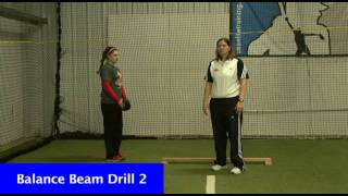 Fastpitch Softball  pitching drill  Balance Beam Drill [upl. by Gauldin95]