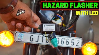 HAZARD Flasher with LED Indicator For Royal Enfield  Novatronix [upl. by Hyland]