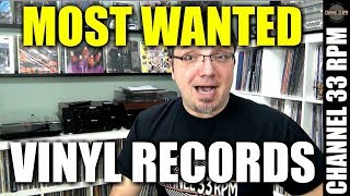 MY TOP 10 MOST WANTED vinyl grails  Record collecting [upl. by Anelam]