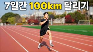 7일 동안 100km를 달리면 생기는 일 [upl. by Nnylyahs563]