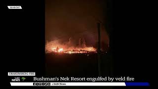 Drakensberg  Bushmans Nek Berg Resort gutted by veld fire [upl. by Attenaej]