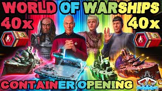 Wir öffnen 40 Star Trek Container quotPeace und Friedenquot⚓️ in World of Warships 🚢 startrek [upl. by Ebanreb]