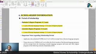 Global Korea Scholarship GKS Undergraduate 2025  Live 1 Sep 14 [upl. by Amory]