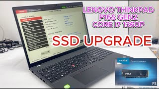 Lenovo ThinkPad P16s i7 1360P SSD Upgrade  21HKS04L00  ThinkPad P16s Gen 2 [upl. by Anaic]