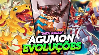 TODAS AS DIGIEVOLUÇÕES DO AGUMON DATA SQUAD [upl. by Ron927]