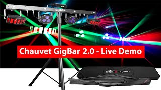 Discobelysning  Chauvet GigBar 20  Live Demo [upl. by Marcile]