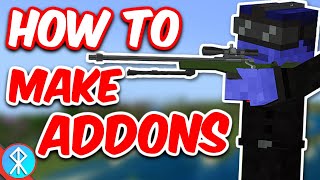 How To Make Minecraft Addons Tutorial  BedrockMCPE [upl. by Oriaj]