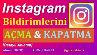 Instagram bildirimlerini Açma  Kapama nasıl yapılır Instagram bildirimlerini sessize alma işlemi [upl. by Senilec62]