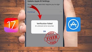 how to fix verification failed an unknown error occurredverification failed apple id2024 [upl. by Ahsima839]