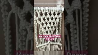 Macrame Wall Decor Tutorial shortsfeed viralshorts macrame macramecreation macramepattern diy [upl. by Korns]