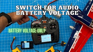 How to set button on NX Spektrum Transmitter for flight battery voltage call out [upl. by Cortney743]