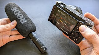 How to Get the BEST Audio Quality from Sony ZVE10 Camera  Adjust Audio Recording Volume [upl. by Anev]