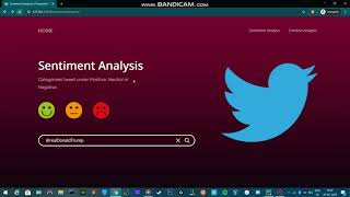 Twitter Emotion and Sentiment Analysis Webapp [upl. by Adnawak]