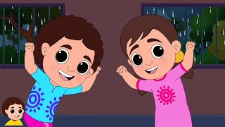 Aay Brishti Jhepe আয় বৃষ্টি ঝেপে Ghum Parani Mashi Pishi Bengali Cartoon Rhymes [upl. by Aikahs387]