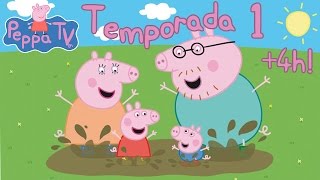 4 HORAS Peppa Pig Temporada 1 Completa 52 Episodios en Español Castellano [upl. by Eelrahs]