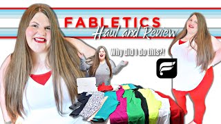 Trying Fabletics is it Worth it  Plus Size Activewear  Weight Loss Journey Honest Review [upl. by Alyakim]