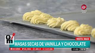 Receta dulce Masas secas de vainilla y chocolate [upl. by Alexis755]