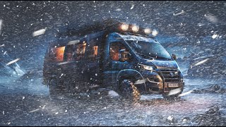 Surviving a Brutal Blizzard Extreme Van Life Winter Camping in SNOW STORM Stuck in Arctic vanlife [upl. by Goldston]