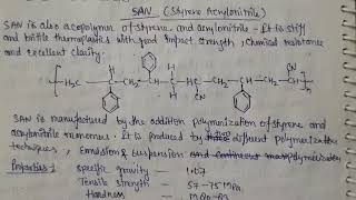 Manufacturing process of SAN  styrene acrylonitrile [upl. by Sang]