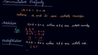 Commutative Property of Whole Numbers  Class 6 Mathematics Whole Number [upl. by Gow]