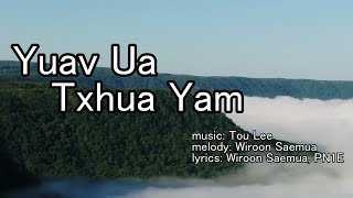 Yuav Ua Txhua Yam  KARAOKE HMONG [upl. by Ysabel]