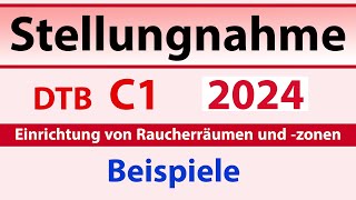 Stellungnahme DTB C1  Brief schreiben  Beispiele [upl. by Schaefer737]