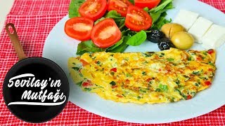 Omlet Nasıl Yapılır  Sebzeli Omlet Tarifi [upl. by Otrebogad]