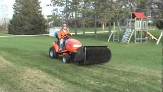 Simplicity Legacy XL Power Broom DeThatching LawnMPG [upl. by Barstow]