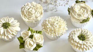 Wedding Cupcakes Arent Hard To Decorate I Will Show You How Step By Step  ZIBAKERIZ [upl. by Nellek]