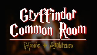 Gryffindor Common Room  Harry Potter  Relaxing ASMR Ambience to Journal to [upl. by Ruthe]