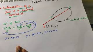 Lec 4 The central conicoid  intersection of line and conicoid tangent line on conicoid [upl. by Tania]