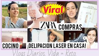 COCINO 😀 COMPRAS ZARA  VIDA  TODAS LA TIENEN 😀 DEPILACIÓN LASER en CASA viral VLOGS DIARIOS [upl. by Ocsecnarf]