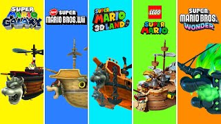 Evolution of Bowser Airships in Super Mario Game and LEGO Movie 1988 to 2023 [upl. by Sosna]