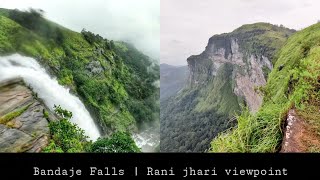 Bandaje Falls  Rani jhari view point  Trekking Trailer  Sjcamsj8pro [upl. by Krause]