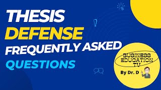 Thesis Defense Frequently asked questions explained in tagalog [upl. by Anirbes18]