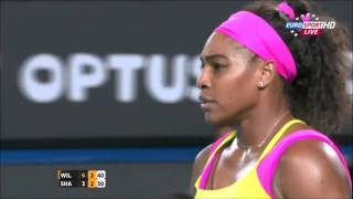 Sharapova vs Williams  Battle of cmon AO FINAL 2015 [upl. by Sinylg636]