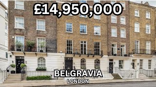 £14950000 Belgravia Townhouse  London Real Estate [upl. by Arrio]