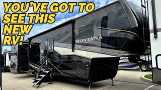 Look at this fifth wheel RV NEW FRONT Kitchen 2024 Keystone Montana 3795FK [upl. by Auqenwahs]