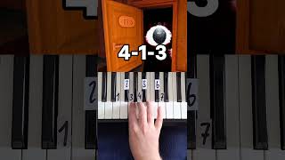 DOORS Theme Piano Tutorial shorts [upl. by Suiratnod]