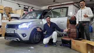 BEST MODIFIED WAGONR 2023 ROVER EDITION WITH MARUTI GENUINE ARMREST [upl. by Mosi846]