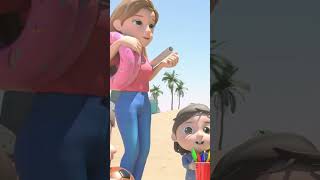 Family Beach Song 🌈 Lets Go to the Beach Sing Along Kids Songs ABCkidtv shorts [upl. by Brena]