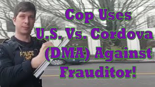 Cop Cites US Vs Cordova AKA Denver Metro Audits while writing citation to Frauditor [upl. by Pollie170]