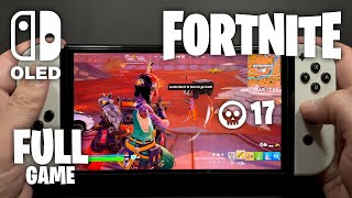 Fortnite on Nintendo Switch OLED 374  FULL GAME [upl. by Nyladnohr643]