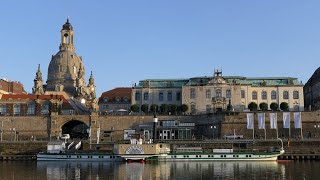 Fahrt des Dampfers PD Diesbar mit Kohlebefeuerter Dampfmaschine und Canaletto Blick 2022 [upl. by Deach601]