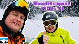 BANSKO Ski Piste 10 skiing to MOSTA Lift the hidden lift [upl. by Taam813]